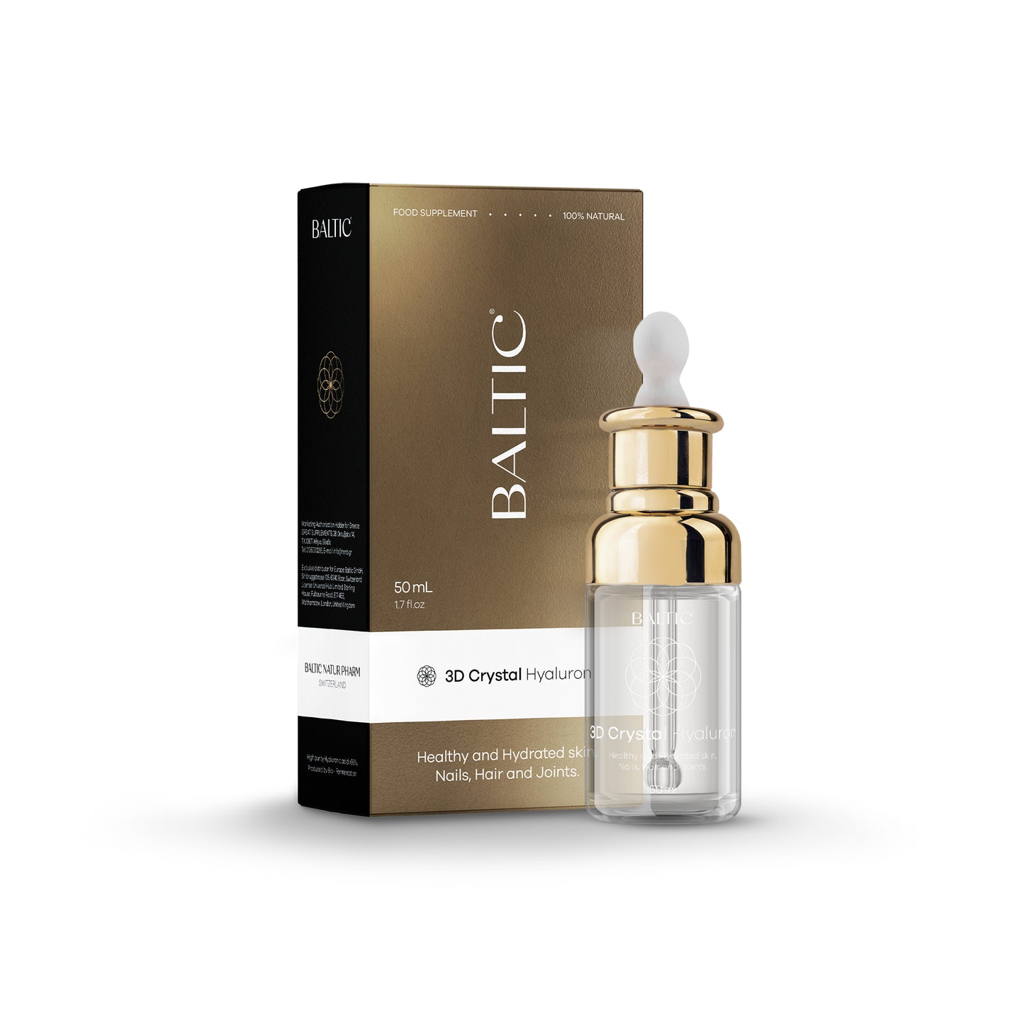 3D Crystal Hyaluron Vitamine & Nahrungsergänzungsmittel