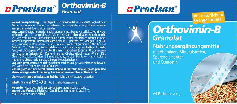 PROVISAN ORTHOVIMIN-B GRANULAT (STICKPACKS) kaufen | MIROMI Schweiz