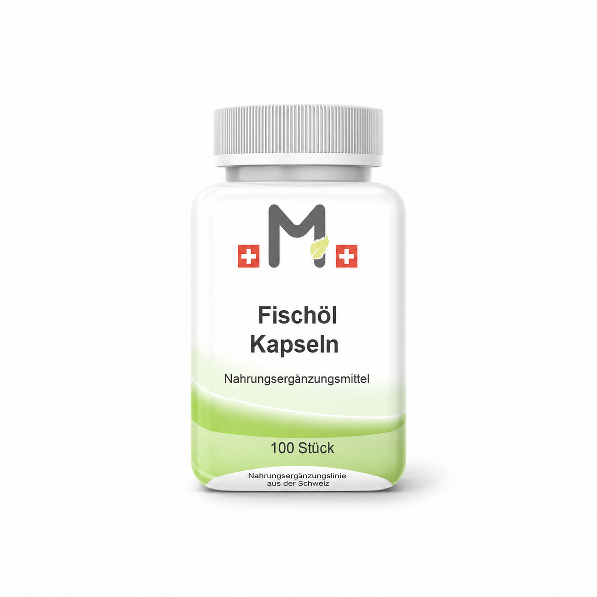 MIROMI Fischöl Kapseln, 100 Stück: geschlossene Produktdose auf weissem Hintergrund.