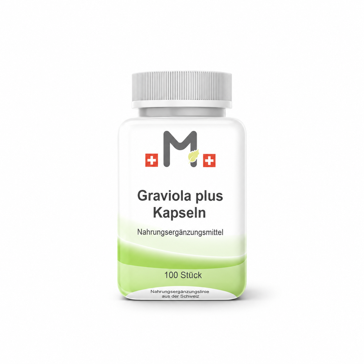 MIROMI Graviola plus Kapseln, 100 Stück: geschlossene Produktdose auf weissem Hintergrund.