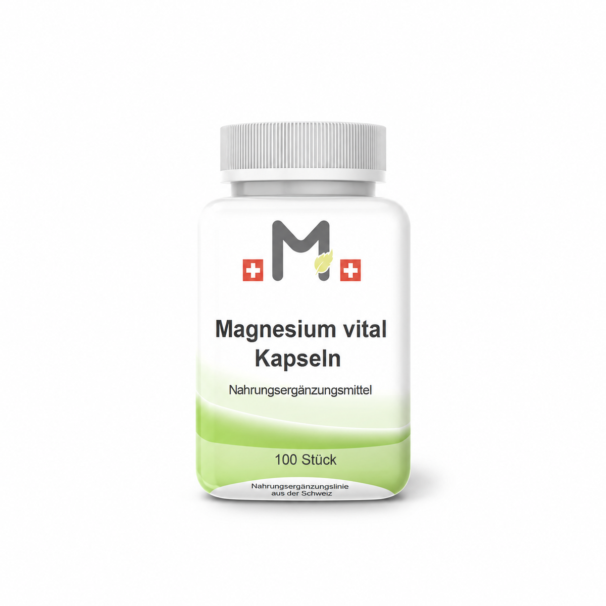 MIROMI Magnesium vital Kapseln, 100 Stück: geschlossene Produktdose auf weissem Hintergrund.