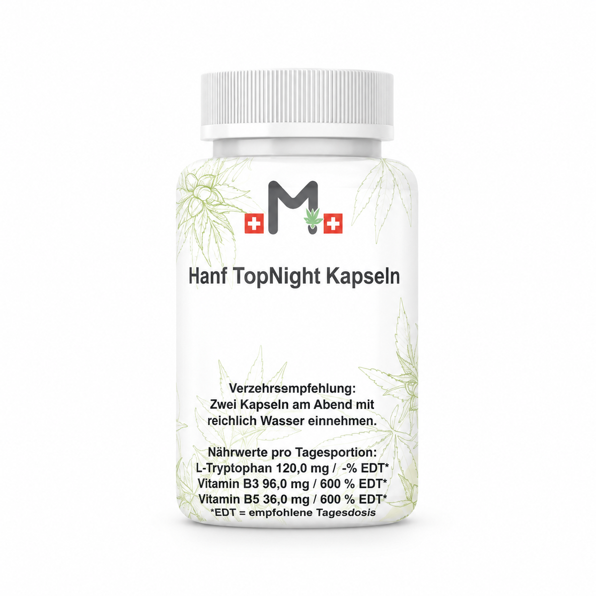 Top Night Kapseln – Produktverpackung auf weissem Hintergrund