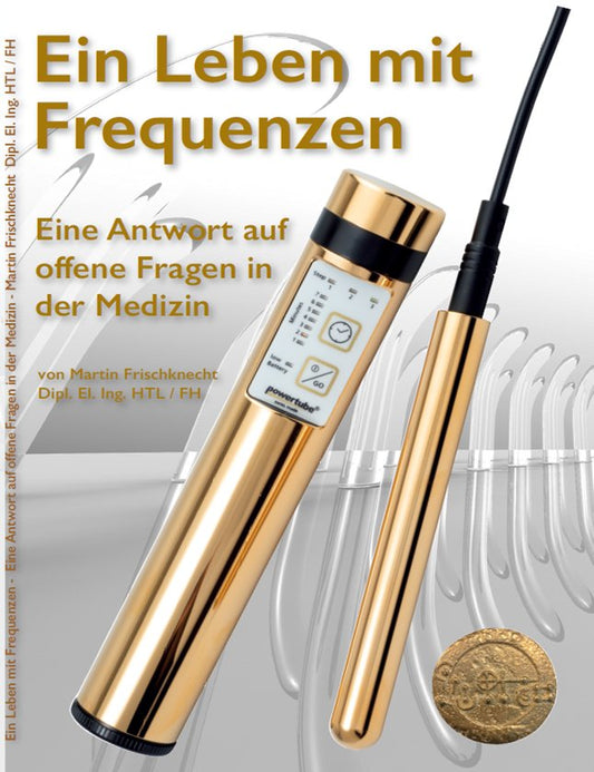 Ein Leben mit Frequenzen: copertina del libro con titolo e nome dell’autore.