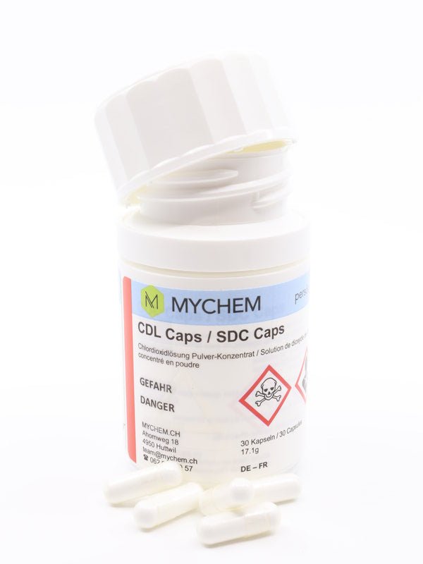 CDL CAPS - CHLORDIOXIDLÖSUNG PULVER-KONZENTRAT - MIROMI - Swiss Essentials GmbH