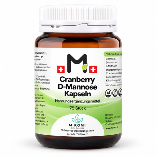 Capsule Cranberry D-mannosio – immagine del prodotto MIROMI, 75 pezzi