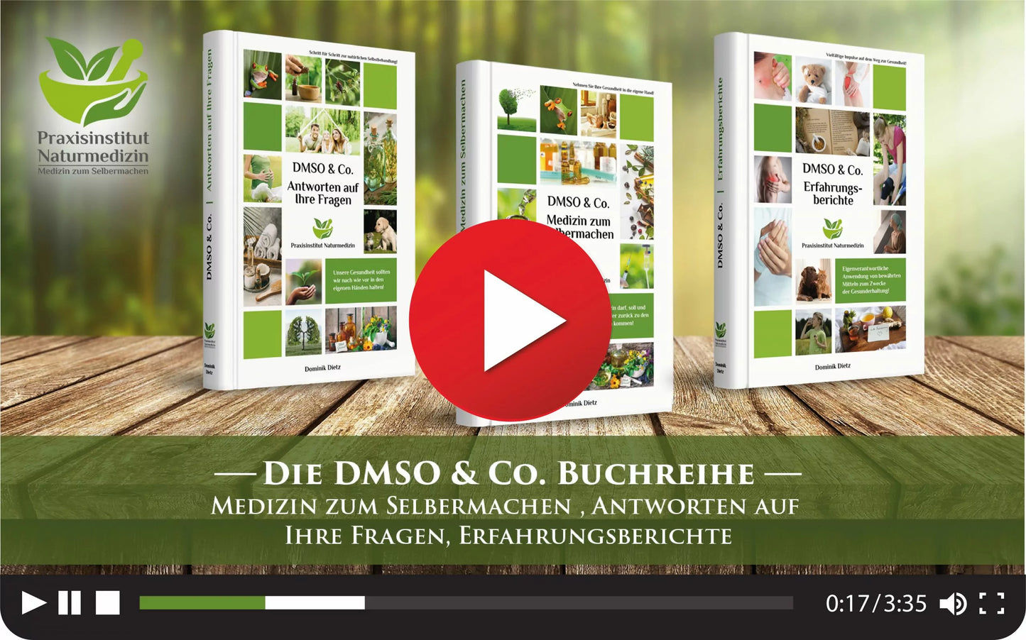 DMSO & Co.: anteprima video con tre libri.