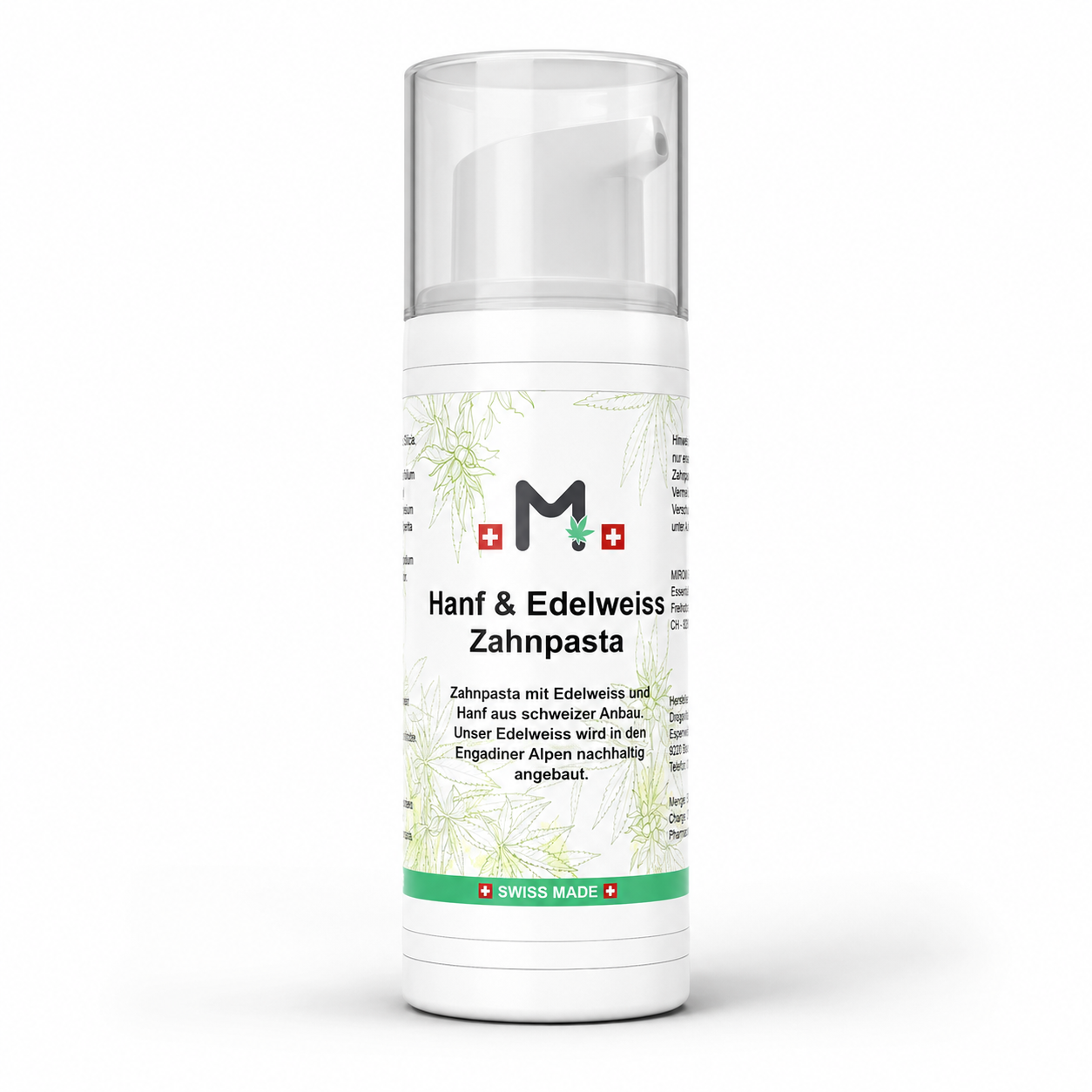Edelweiss Zahnpasta ohne Fluoride  |   MIROMI Swiss Essentials GmbH