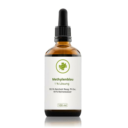 Methylenblau-Lösung 1 % in Reinstwasser – 100 ml  |   vitalundfitmit100 GmbH