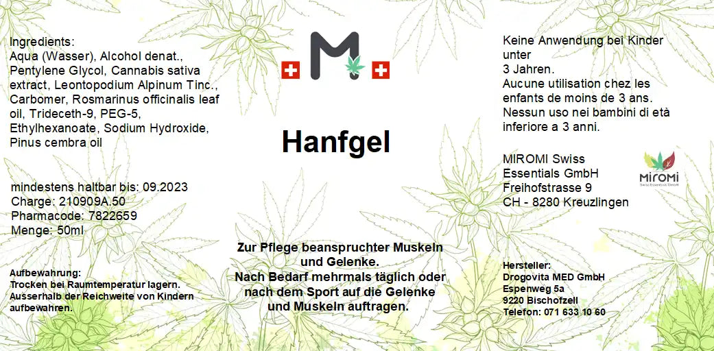  Naturgel  |  MIROMI - Swiss Essentials GmbH