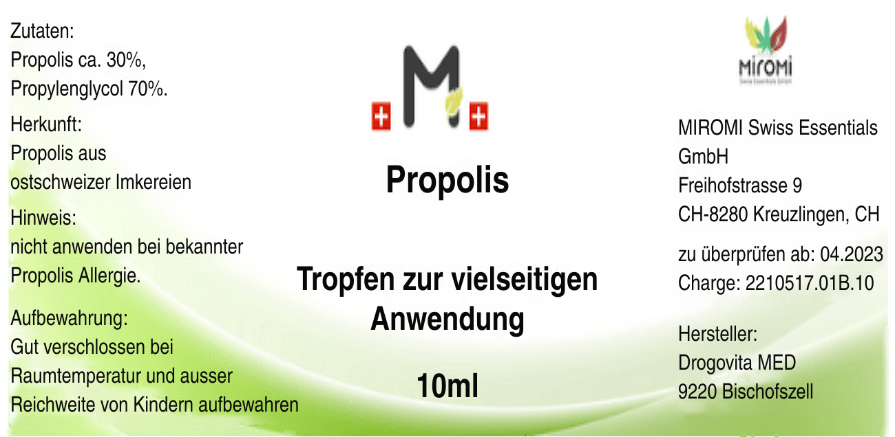 Propolis  |   MIROMI Swiss Essentials GmbH