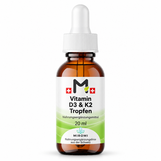Gocce di vitamine D3 e K2 – immagine del prodotto MIROMI, 20 ml