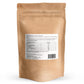 Dos du sachet de 500 g de xylitol avec étiquette, tableau nutritionnel et code-barres.
