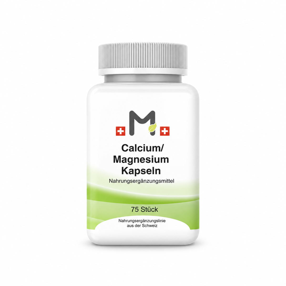 Calcium / Magnesium plus Kapseln 75 Stk – Produktverpackung auf weissem Hintergrund