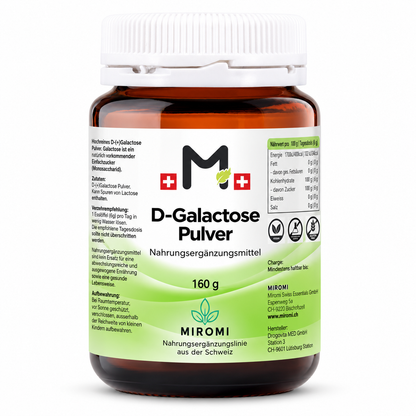 D-Galactose Pulver – MIROMI Produktbild, 160 g