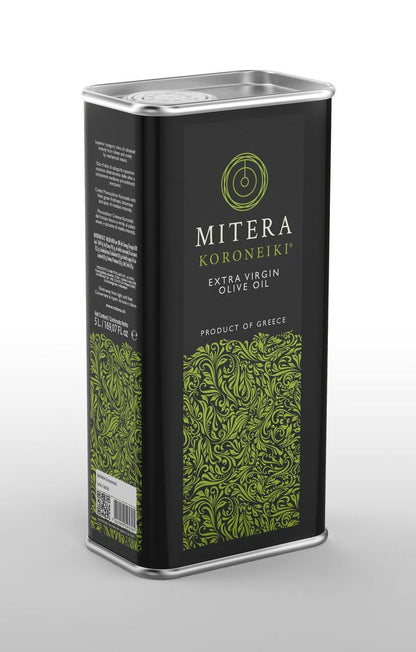 MITERA Koroneiki: Olivenöl im Metallkanister.