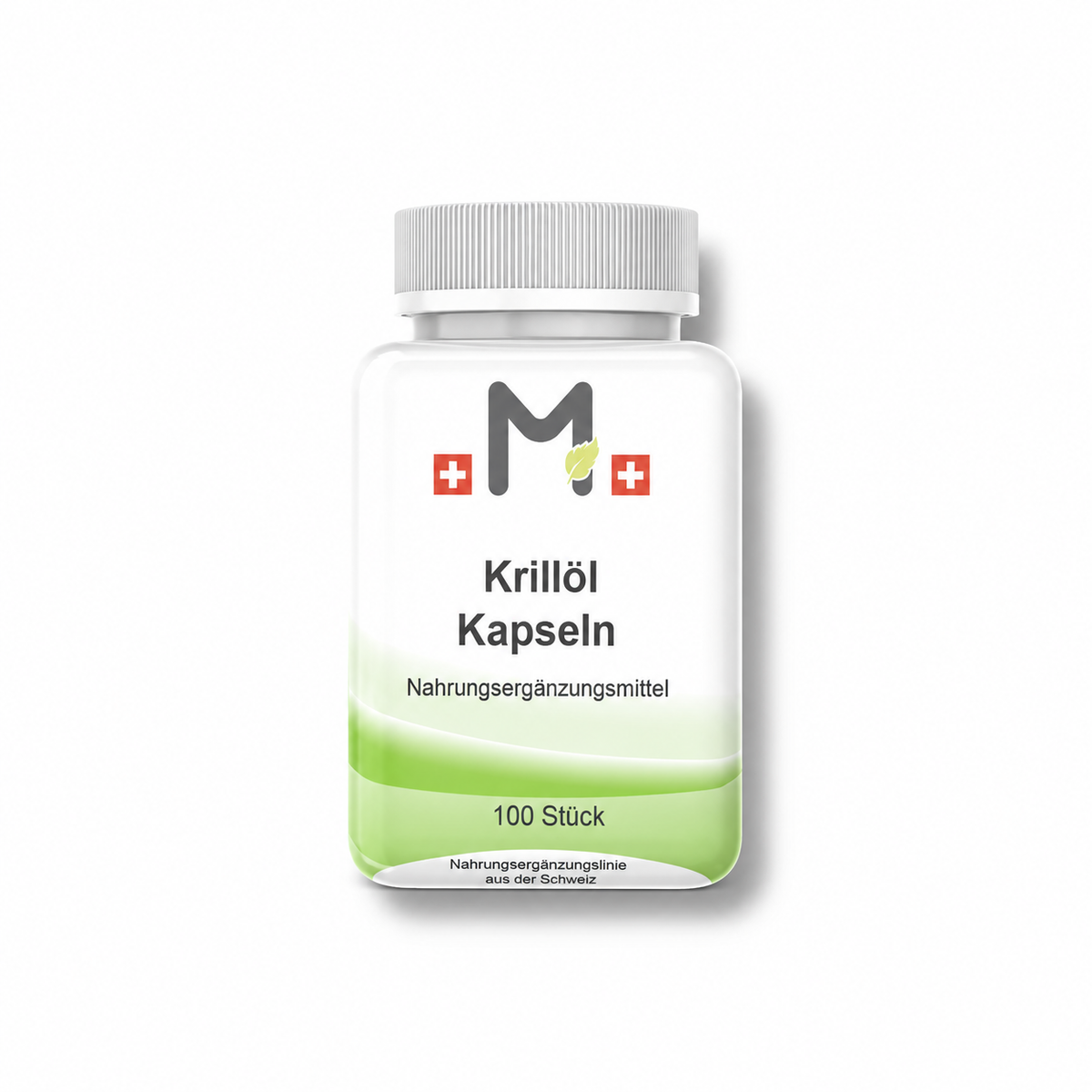MIROMI Krillöl Kapseln, 100 Stück: geschlossene Produktdose auf weissem Hintergrund.