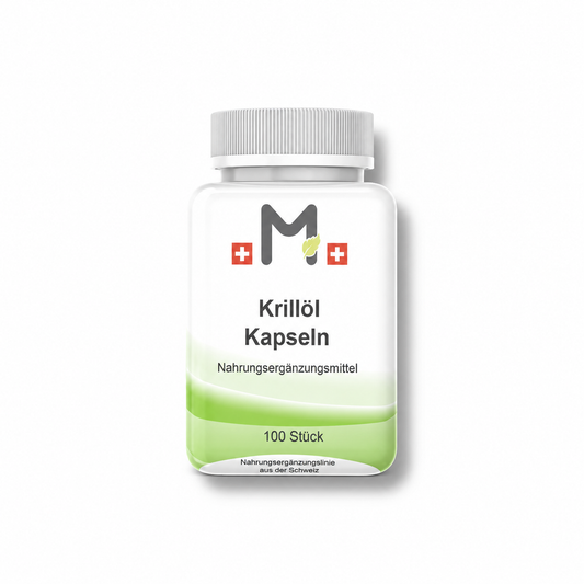 MIROMI Krillöl Kapseln, 100 Stück: geschlossene Produktdose auf weissem Hintergrund.