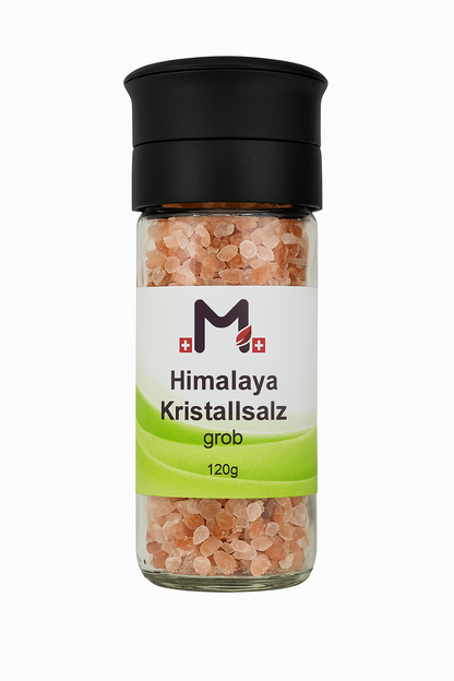 MIROMI Himalaya Kristallsalz, 120 g: Salzmühle mit rosafarbenem Salz.