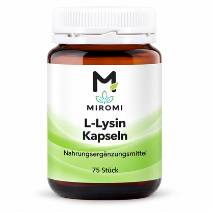L-Lysin Kapseln – MIROMI Produktbild, 75 Stück