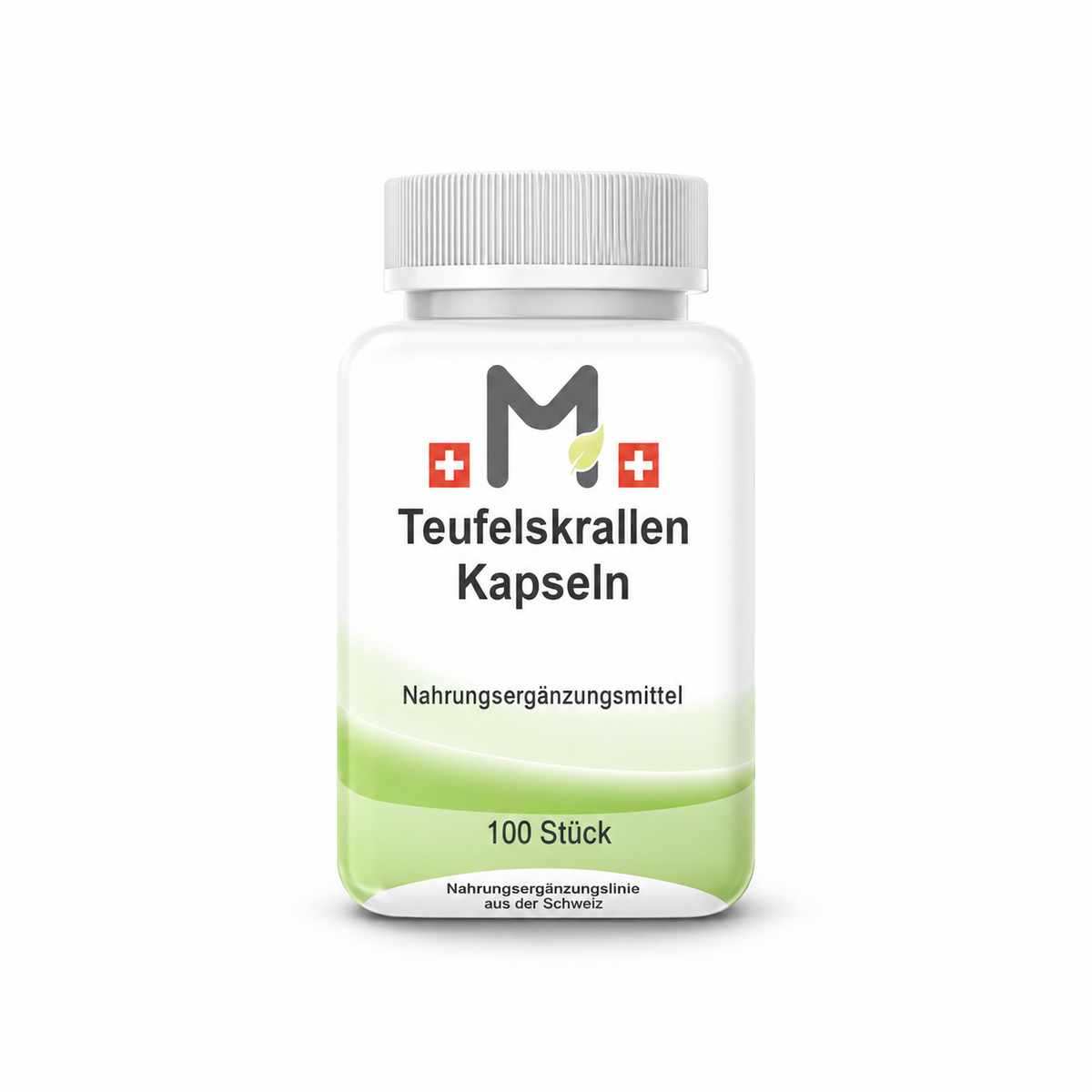 MIROMI Teufelskrallen Kapseln, 100 Stück: geschlossene Produktdose auf weissem Hintergrund.