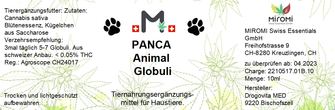 PANACA Globules animaux