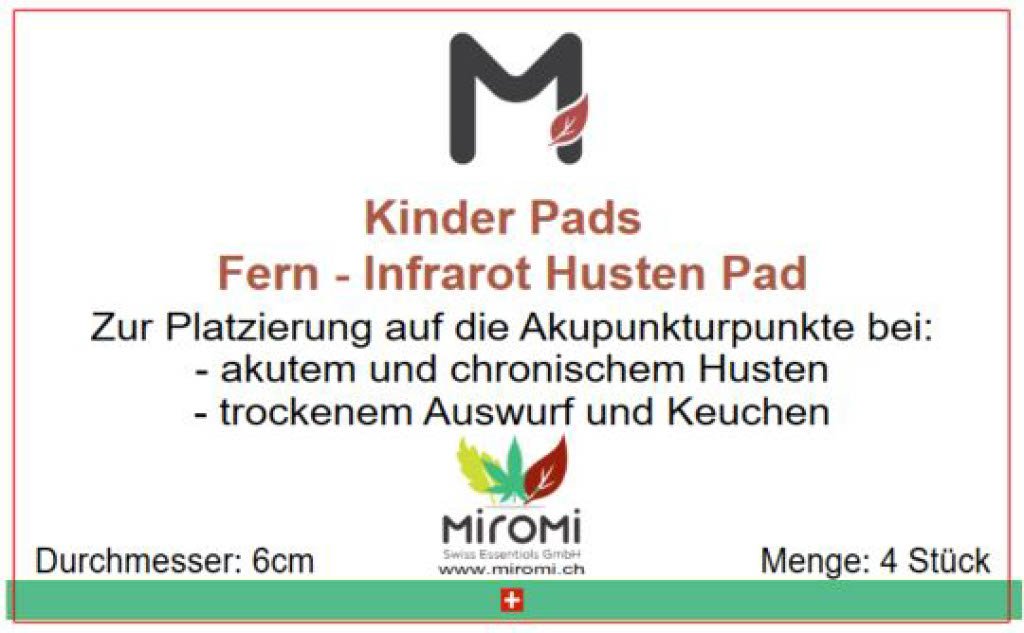 Fern-Infrarot Hustenpflaster für Kinder - MIROMI - Swiss Essentials GmbH