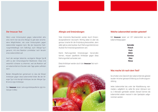 IABC Analyse Imuscan Nahrungsmittelunverträglichkeit - MIROMI - Swiss Essentials GmbH