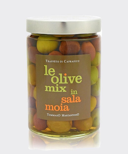 Tommaso Masciantonio: vasetto di olive miste.