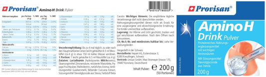 PROVISAN AMINO H-DRINK - MIROMI - Swiss Essentials GmbH