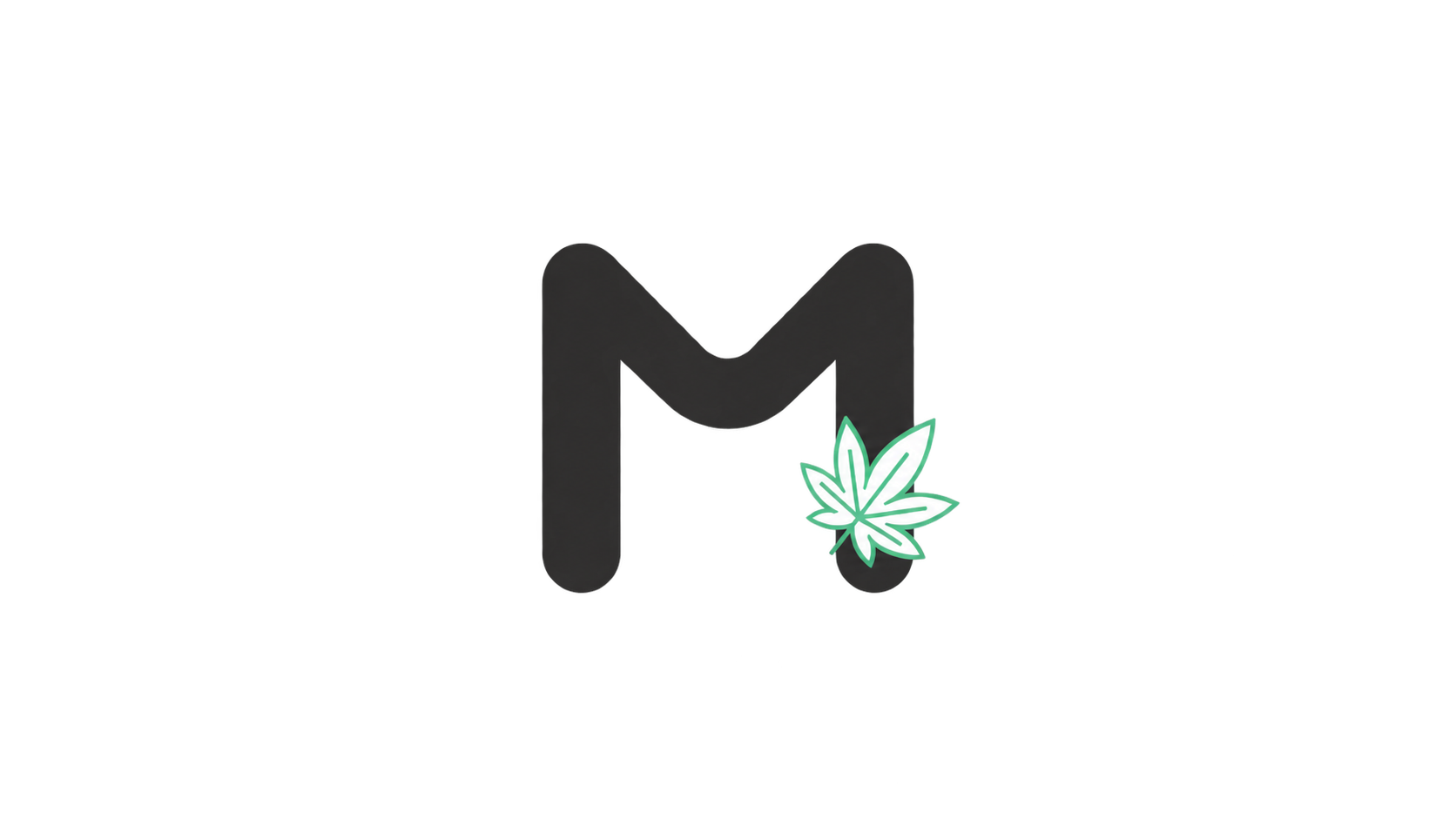 MIROMI-M mit Hanfblatt als grüne Kontur.