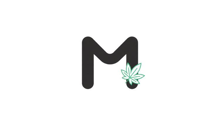 MIROMI-M mit Hanfblatt als grüne Kontur.